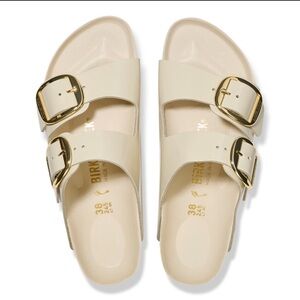 Birkenstock Arizona Big buckle natural patent leather- size 41
